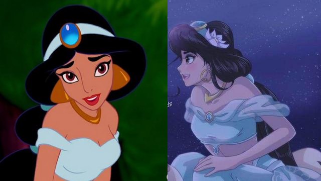 【迪士尼公主大改造】日本漫畫家把茉莉公主變超美，但花木蘭有點怪…. – 動漫的故事