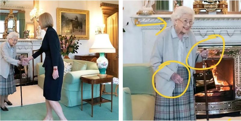 96歲的英國女王病逝，臨終前她的手發出黑青的顏色，讓人心疼！